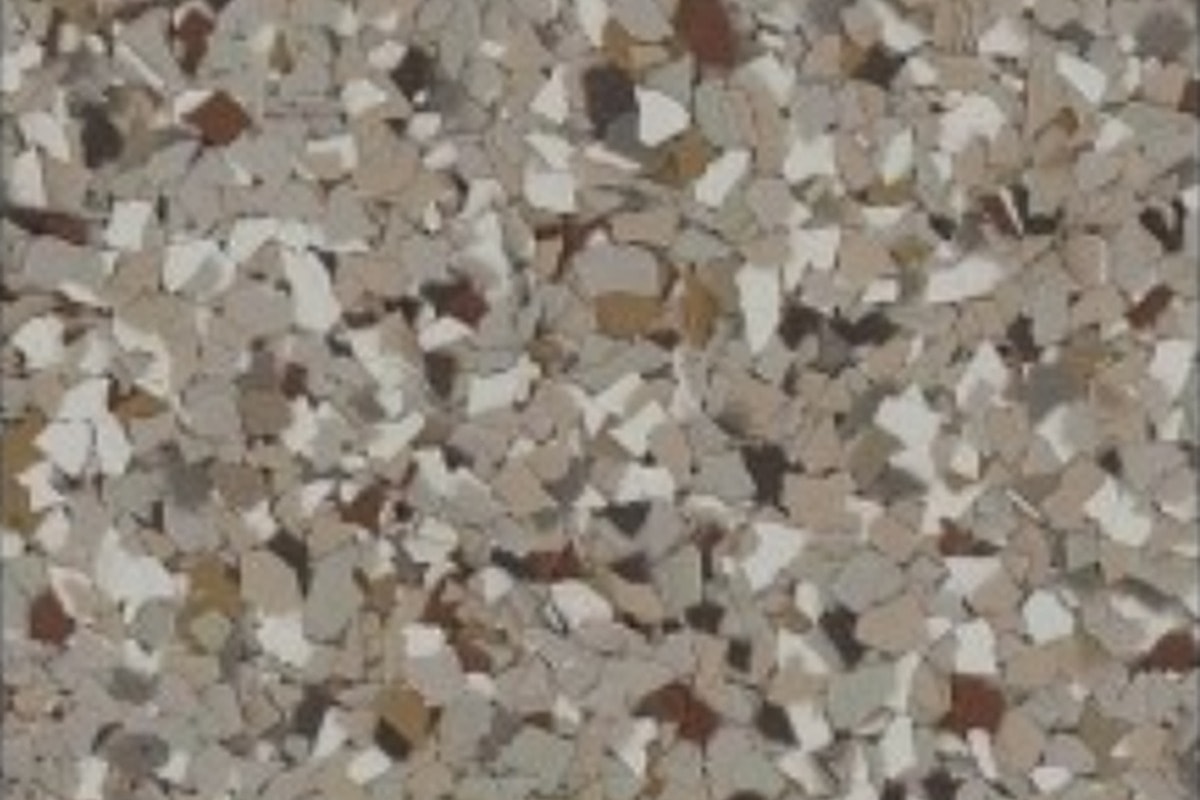 Creekbed epoxy chip blend texture